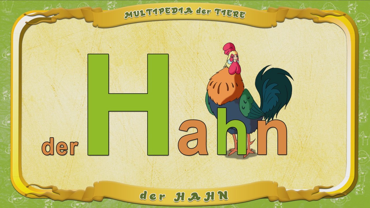 Multipedia der Tiere. Buchstabe H - der Hahn