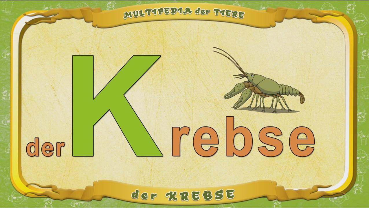 Multipedia der Tiere. Buchstabe K - der Krebse
