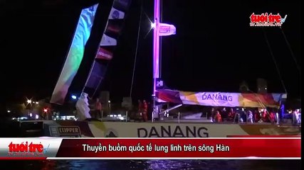 Thuyền buồm quốc tế lung linh trên sông Hàn