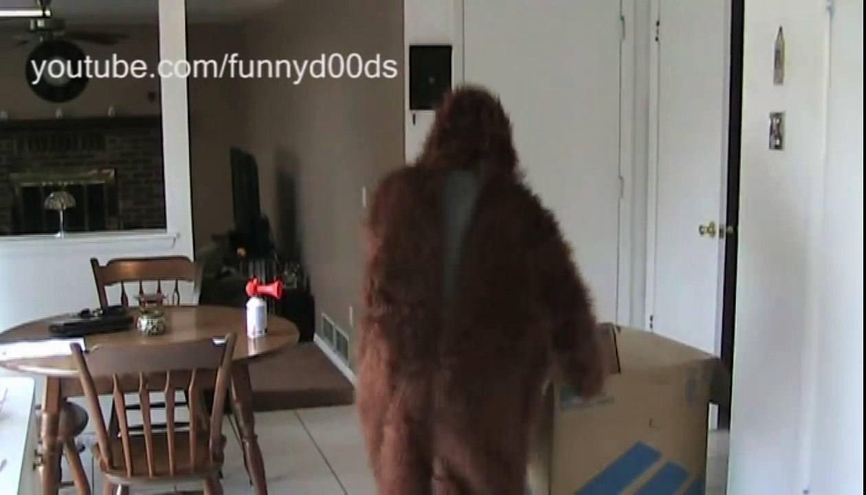 Scared People  Bigfoot Scare Prank
