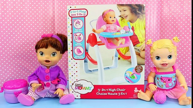 Baby Alive Doll BABY SWING, HIGH CHAIR & Car Booster Seat with Baby