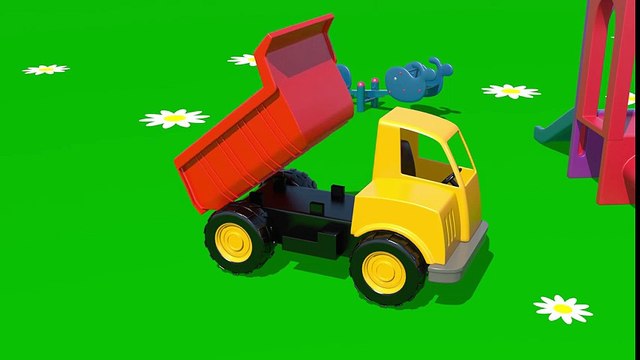 A la plaine de Jeux: Un Camion Benne. Dessin animé pour les enfants Dessins Animés En Français