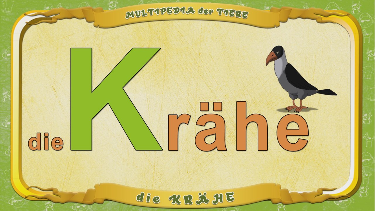 Multipedia der Tiere. Buchstabe K - die Krähe