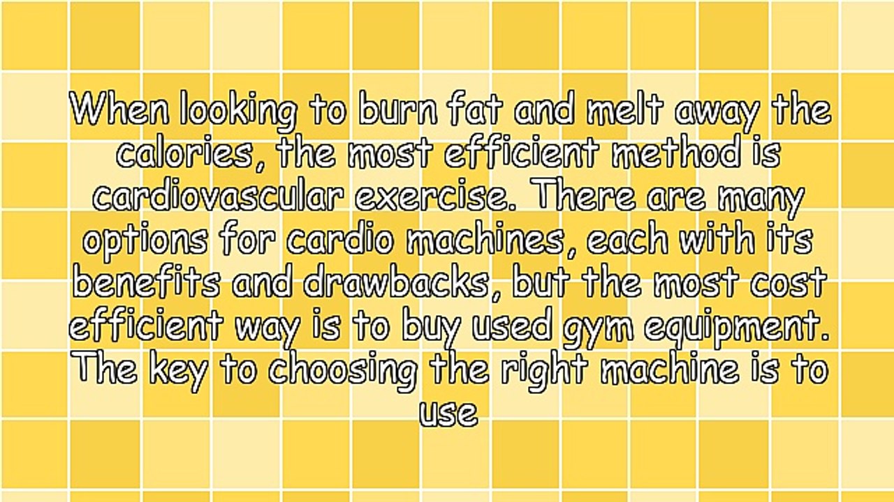 Which Cardio Machine Is Best? - Treadmill, Elliptical, Bike or Stairs?