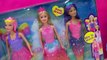 Barbie RAINBOW Easy Dress Up Dolls Mermaid Fairy Princess Fairytale Cookieswirlc Toy Video