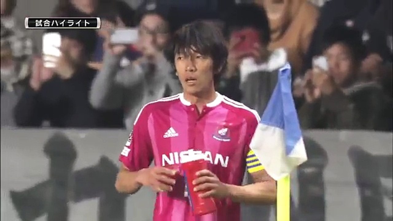 アビスパ福岡 vs 横浜F・マリノス （J1 2016.0305）中村俊輔の芸術フリーキックが...
