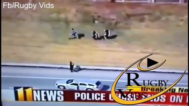 Buzz : Les plus gros plaquages des policiers américains commentés comme au rugby !
