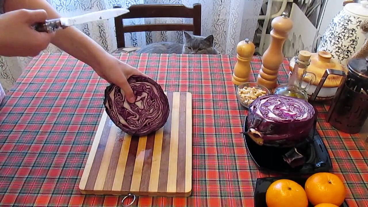 Салат из капусты с мандаринами #Рецепты SMARTKoK