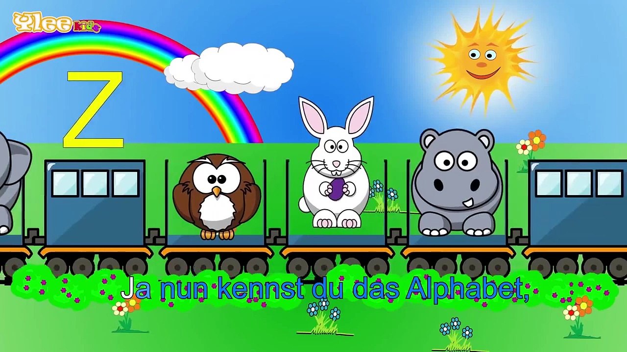 ABC Lied Sing mit (Karaoke Version) mit Text am Monitor Yleekids Deutsch