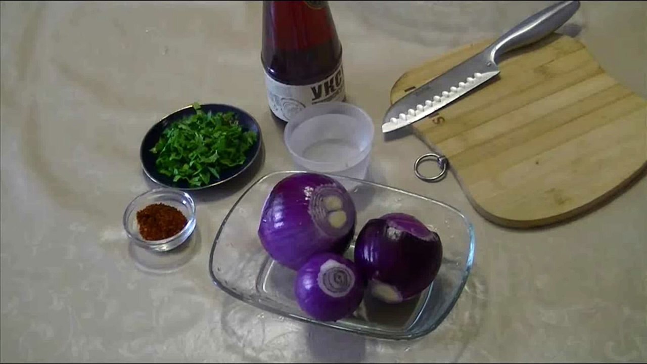 Маринованный# лук к мясу#как приготовить маринованный лук