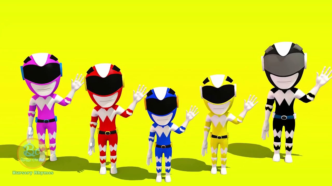 Power Rangers Finger Family | Nursery Rhymes | 3D Animation In HD From ...