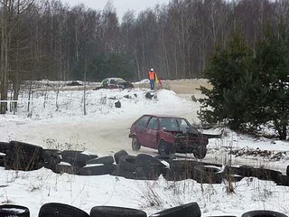 wrak race mragowo - jedzie kwiat