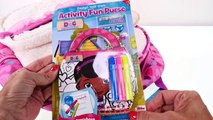 Doc McStuffins Toy Backpack Lambie   Play Doh Hallie Surprise Egg School Supplies by DCTC