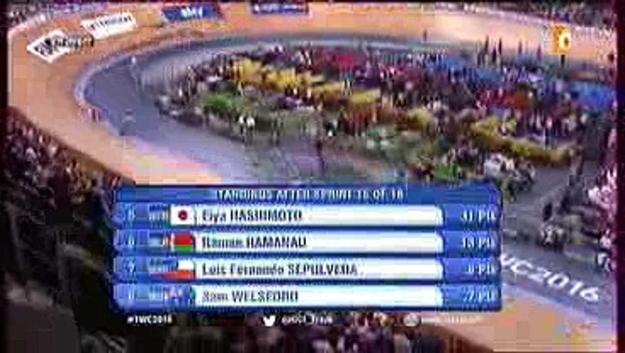 Mondiaux sur piste 2016 Le final course aux points hommes