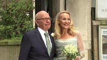 Newlyweds Rupert Murdoch and Jerry Hall host celebration
