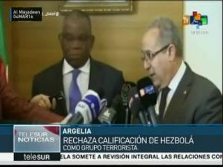 Argelia rechaza calificación a Hezbolá como grupo terrorista