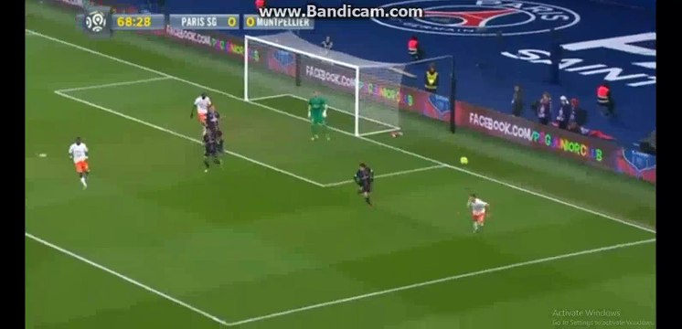 Angel Di Maria Super Voley Shoot | Paris Saint Germain 0-0 Montpellier 05-03-2016