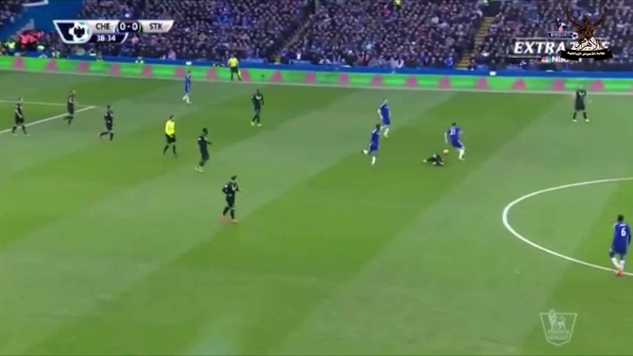 اهداف مباراة تشيلسي وستوك سيتي من الاسبوع 29 الدوري الانجليزي 5-3-2016