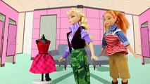 Frozen Anna & Elsa Arrested by Fashion Police and Rescued by Barbie. DisneyToysFan