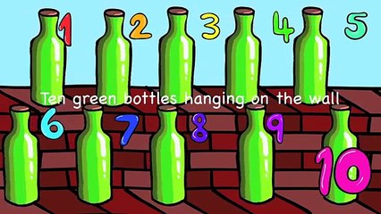 Ten Green Bottles Nursery Rhymes