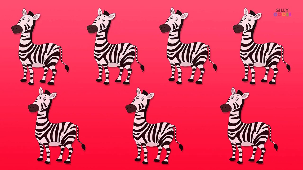 Counting Zebras | Learn numbers from 1 to 9