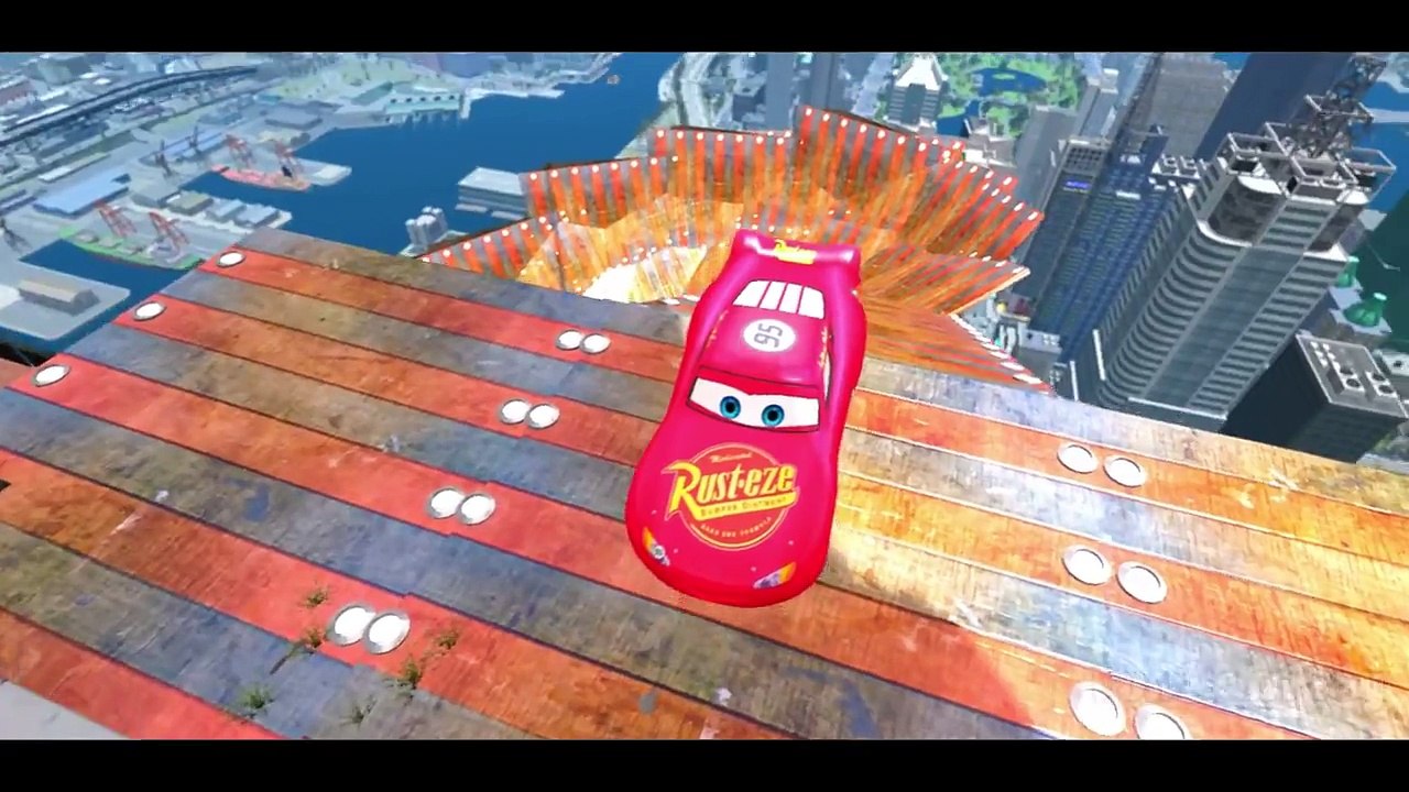 Spiderman Disney Cars Pixar Nursery Rhymes with Lightning McQueen Guido Songs for Children