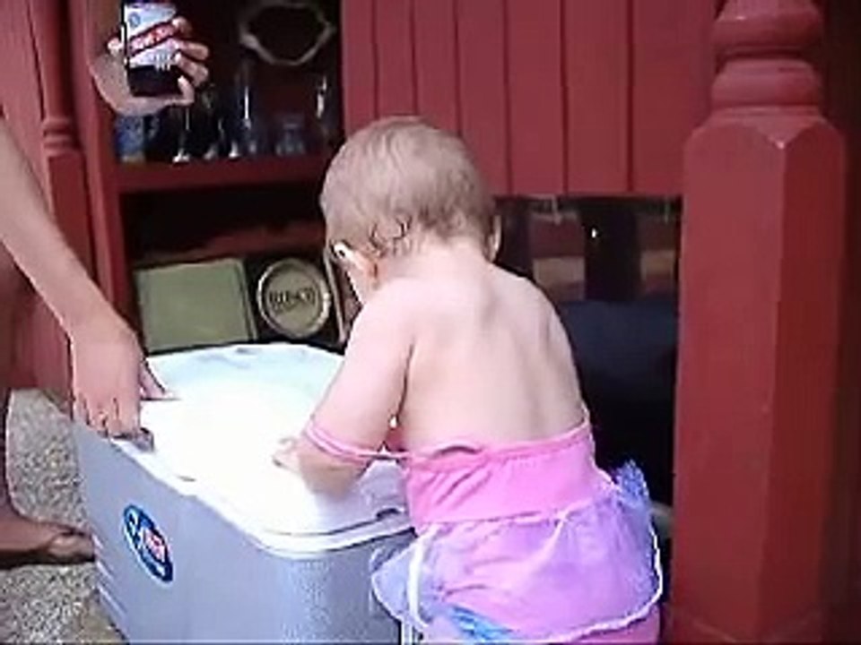 Baby eats a lime!
