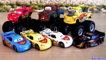 Custom Monster Trucks Drag Star Mater, Lightning McQueen Cars 2 Disney Pixar Fake Knock-off toys