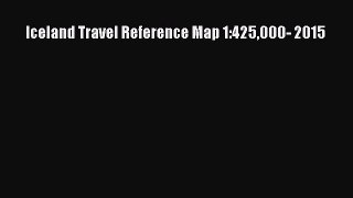 Read Iceland Travel Reference Map 1:425000- 2015 Ebook Free