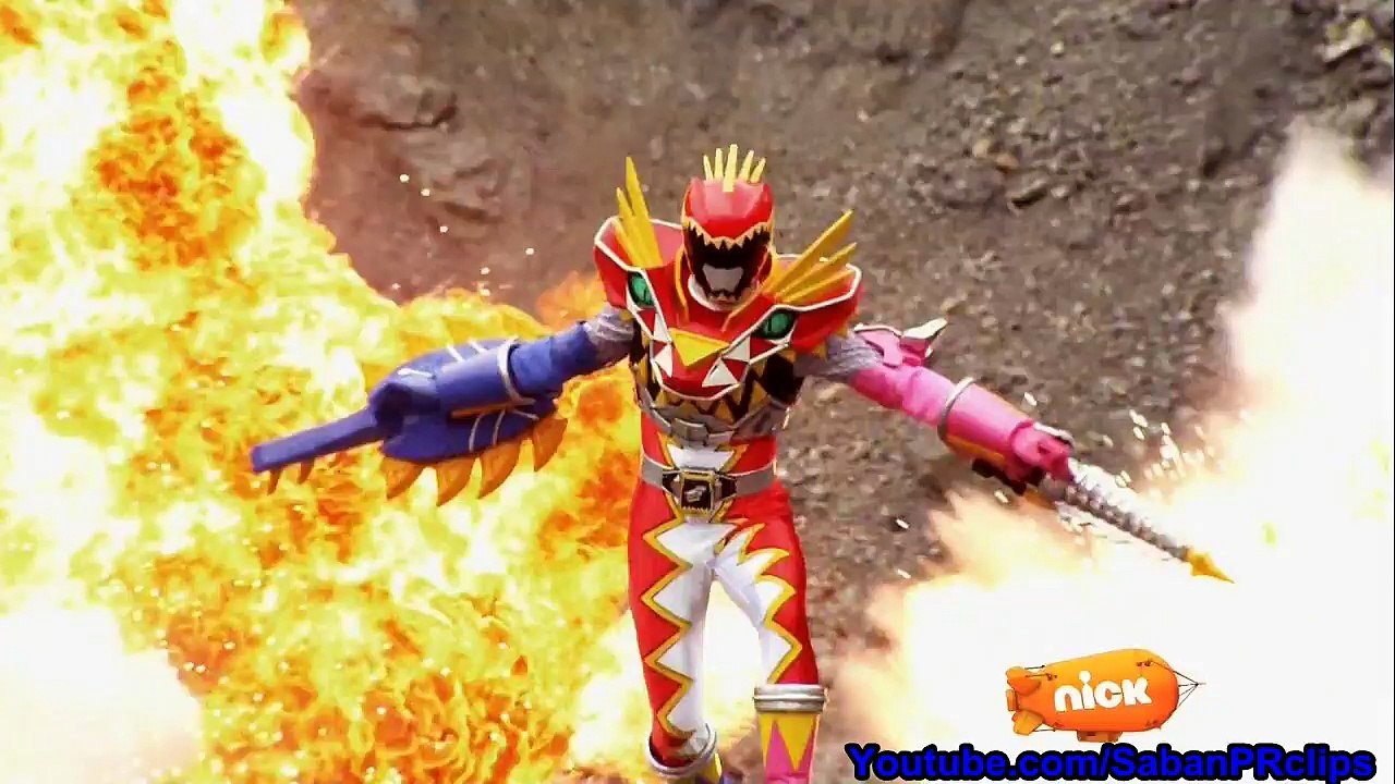 Power Rangers Super Dino Charge Ep 6 - Forged Under Fire - TriAnklyo Formation