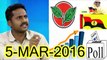 P01 | Arivuselvan Debates on India TV C-Voter Opinion Poll - 5 March 2016