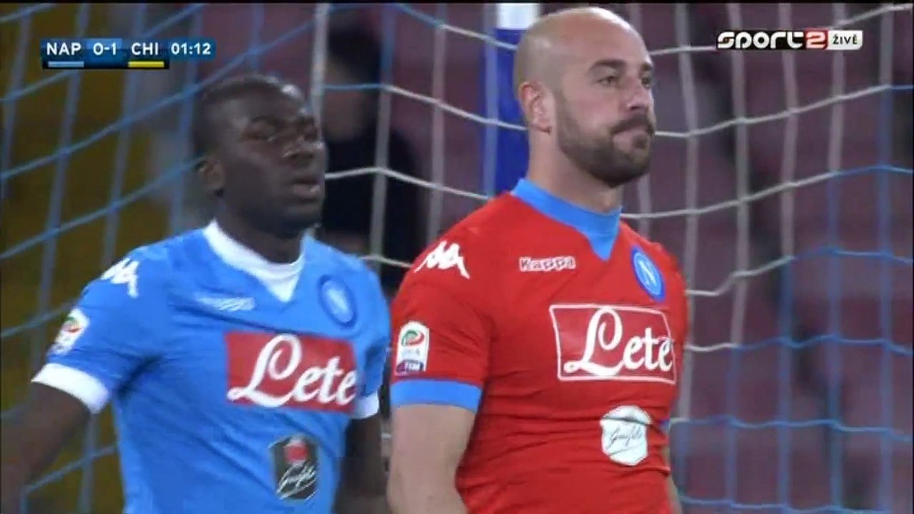 0-1 Nicola Rigoni Goal Italy  Serie A - 05.03;2016, SSC Napoli 0-1 ChievoVerona