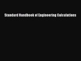 Download Standard Handbook of Engineering Calculations Ebook Free