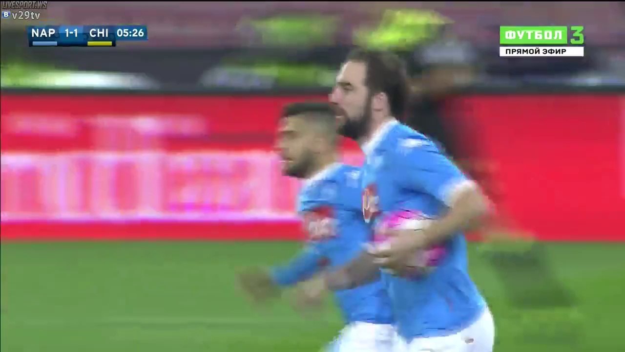 Gonzalo Higuaín 1:1 GOAL HD - Napoli v. Chievo Verona 06.03.2016 HD