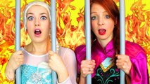 Spiderman, Frozen Elsa & Anna vs Joker! Elsa & Anna Go To JAIL! Superhero Fun in Real Life _) (1080p)
