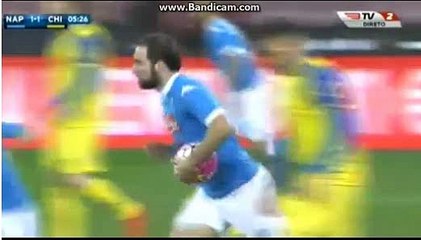 1-1 Gonzalo Higuain mos beautiful goal - Napoli vs Chievo  - 05.03.2016