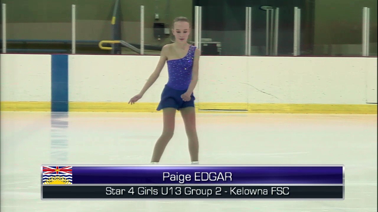 Paige Edgar - Star4 U13 Gr2 - StarSkate Final 2016