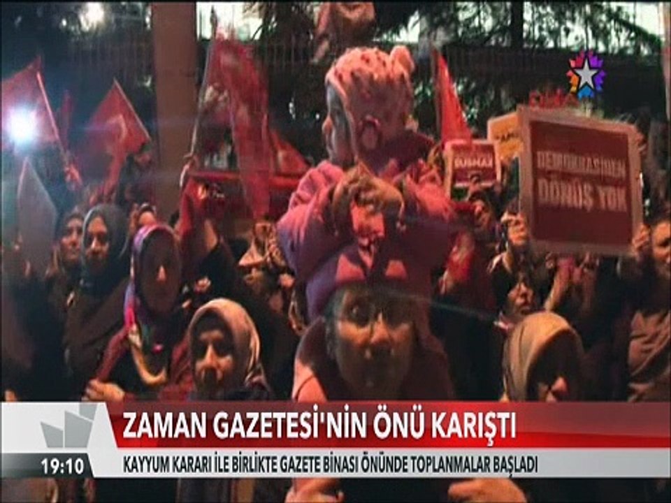 Zaman Gazetesine TOMA'lı Biber gazlı Kayyum atamasında yaşanan olaylar