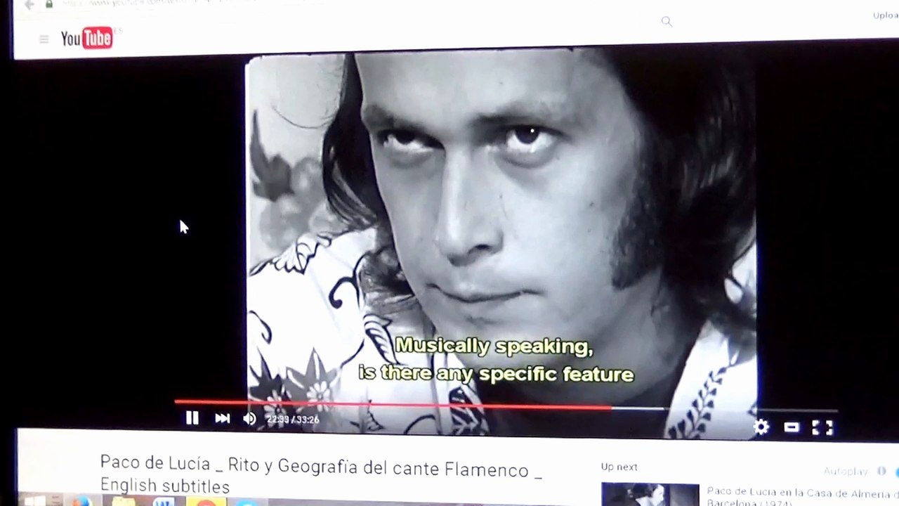 Paco de Lucia about the current era of flamenco, how his technique is utterly superior compared to the old + harmony