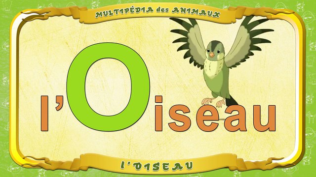 Multipédia des animaux. La lettre O lOiseau