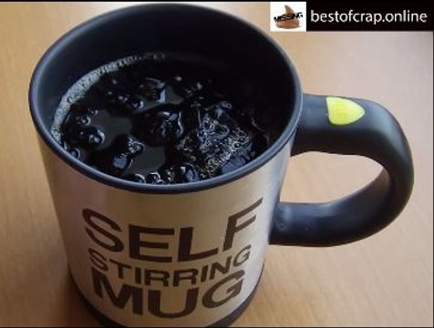 Double Insulated Self Stirring Mug 400ml Electric Coffee Cup #invention