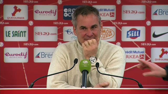 Réaction de Laurent Roussey après Stade Brestois 29 - US Créteil-Lusitanos