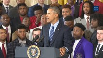 President Obama Welcomes BCS National Champion Alabama Crimson Tide