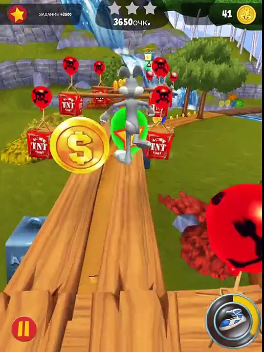 Looney Tunes Dash! level 343 - 3 stars - looney card.