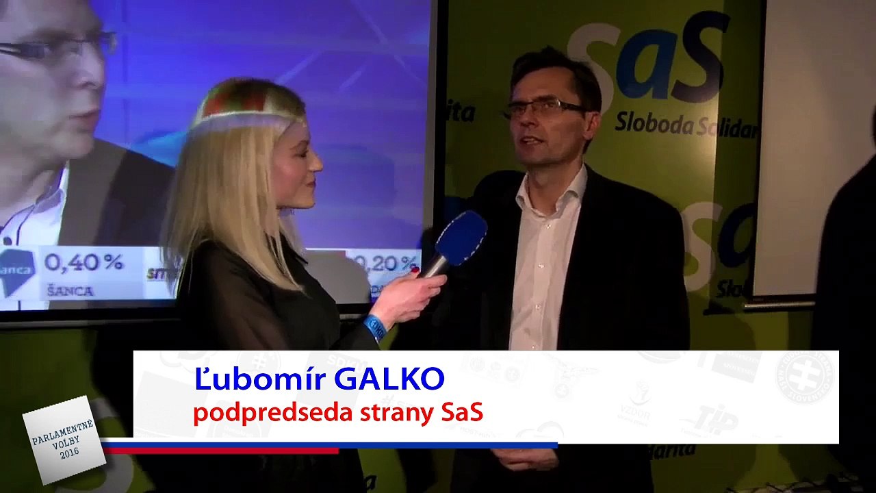 ZÁZNAM: Reakcia Ľubomíra Galka (SaS)