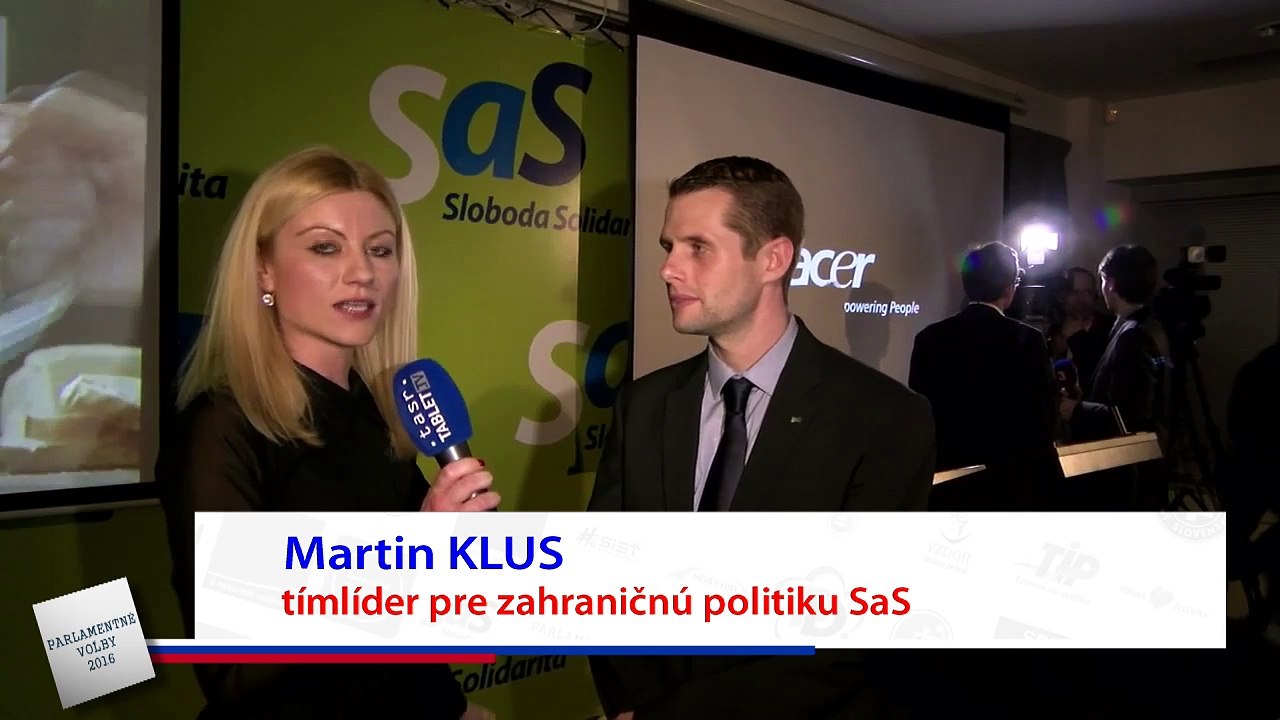 ZÁZNAM: Reakcia Martina Klusa (SaS)