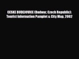 PDF CESKE BUDEJOVICE (Budwar Czech Republic): Tourist Information Pamplet & City Map 2002 PDF