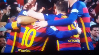 Lionel Messi Suarez penalty assist kick pk barcelona . In honor of cruyff penalty kick