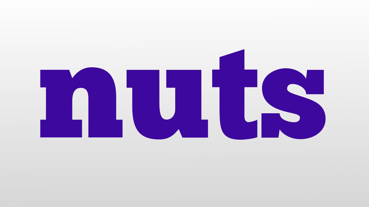 nuts meaning and pronunciation