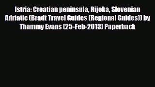 Download Istria: Croatian peninsula Rijeka Slovenian Adriatic (Bradt Travel Guides (Regional